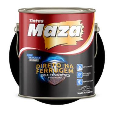 Imagem de Esmalte Sintético Direto na Ferrugem Maza Preto 3,6L