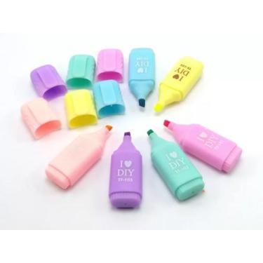 Imagem de Kit C/6 Marcadores De Texto Tipo Mini Pastel Love - Tianfu