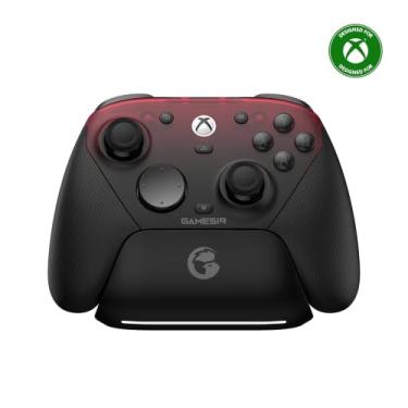 Imagem de GameSir G7 Pro Controle Gamer Tri-Mode para Xbox, PC e Android Sem Fio 2.4G/Bluetooth e Com Fio Joystick Hall Effect + TMR 1000Hz Polling Rate Botões Macro Giroscópio Vibração 4 Motores Anti-Drift Controle Profissional - Shadow Ember