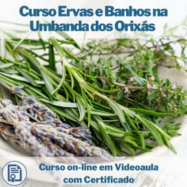 Imagem de Curso on-line em videoaula Ervas e Banhos na Umbanda dos Orixás com Certificado