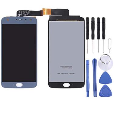 Imagem de LIYONG Peças sobressalentes de substituição para Motorola Moto X4 LCD e digitalizador conjunto completo (preto) peças de reparo (cor azul)