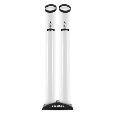 Imagem de Coletor Lixeira Dupla De Copo Descartável Água 200Ml