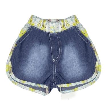 Imagem de Shorts Look Jeans C/ Detalhe Jeans - Unica - P