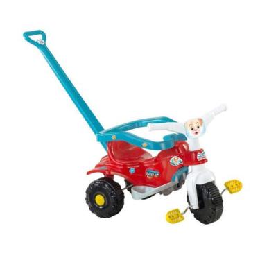 Triciclo velotrol andador com pedal mini moto infantil feminina motoquinha  de brinquedo totoca de 3 rodas motinha