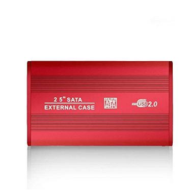 Imagem de Adaptador USB 3 DA CAIXA HDD Para SSD Externoro Disco Rígido HDD Box / Gabinete Bolso 2.5 HD Optibay 5Gbps Alumínio (Red usb 2.0)