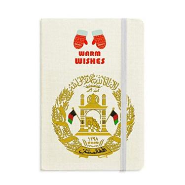 Imagem de Caderno de luvas de Natal com emblema nacional do Kabul do Afeganistão
