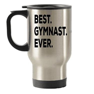 Imagem de Caneca de viagem de ginástica – Caneca de ginástica com isolamento térmico para viagem – Presentes de ginástica – para crianças e mulheres, homens, adolescentes, meninos e treinadores – para aniversário de Natal – Pode colocar em bolsa temática