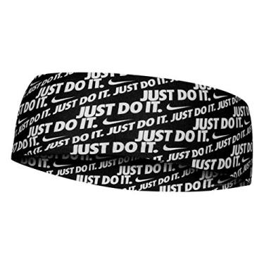Imagem de NIKE DRI-FIT Printed Fury Dry Wide Headband 2.0 - Unisex - (JUST DO IT)