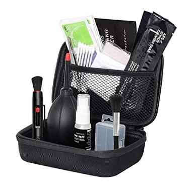 Imagem de Moniss Kit de limpeza de câmera profissional Kit de limpeza de sensor com soprador de ar Cotonetes Caneta de limpeza Pano de limpeza para a maioria dos telefones celulares com câmera e laptop