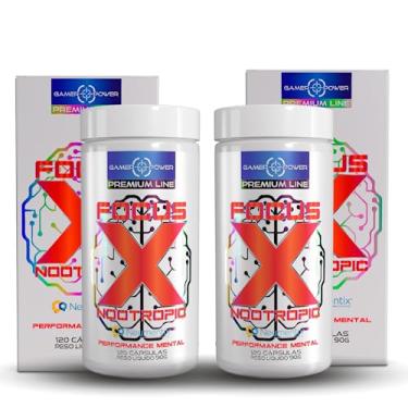 Imagem de Kit 2x - Focus X 120caps Nootropic formula com Neumentix nootrópico