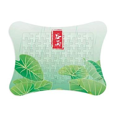 Imagem de Moldura de quebra-cabeça de 20 a 4 termos solar de grãos, decoração de quadros, ornamento de quebra-cabeça