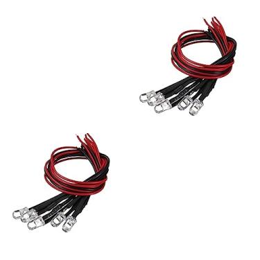 Imagem de OSALADI 20 Unidades Luzes Led Para Brinquedos Rc Pequena Luz De Flash Led Mini Luzes Led Diodos Led Luzes Led Para Carros Rc Led 12v Pré-cabeado Led Pré-fiado Cc Contas De Lâmpada Volta