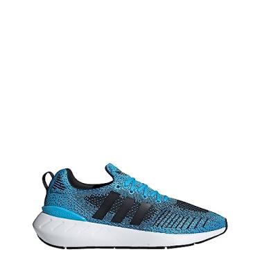 Imagem de adidas Tênis masculino Swift Run 22, Sky Rush/Core Black/Core Black, 8.5