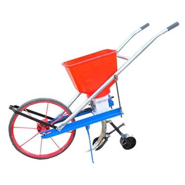 Imagem de Rock88 Semeadora manual de sementes pequenas plantador de grãos vegetais milho soja ferramenta de semeadura de precisão fertilizante automático, 2 armazém