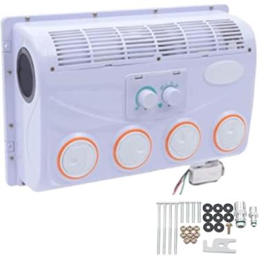 Imagem de Ar condicionado elétrico para telhado de carro RV, 12V DC Ar condicionado elétrico, RV Caminhão Escavadeira Veículo de engenharia Veículo agrícola Ônibus Van 12V Estacionamento Ar condiciona