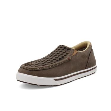 Imagem de Twisted X Chuteiras infantis sem cadarço, Cinza acinzentado e preto, 17