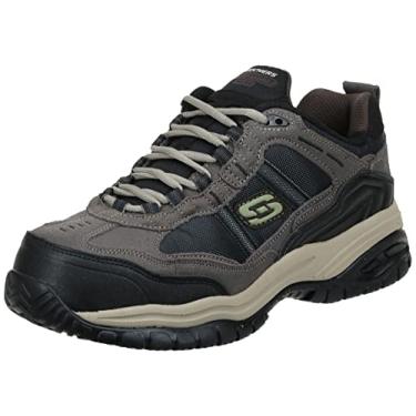 Imagem de Skechers Men's Work Relaxed Fit Soft Stride Grinnel Comp, Brown/Black - 7 E US