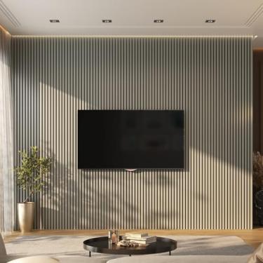 Imagem de Painel Ripado de Pvc Barra de 2,70m x 0,15cm venda em (0,40m²) Bariri Cinza