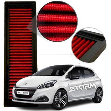 Imagem de Filtro de Ar Esportivo Peugeot 208 motor 1.5 1.6 Flex Ano 2013 A 2022 