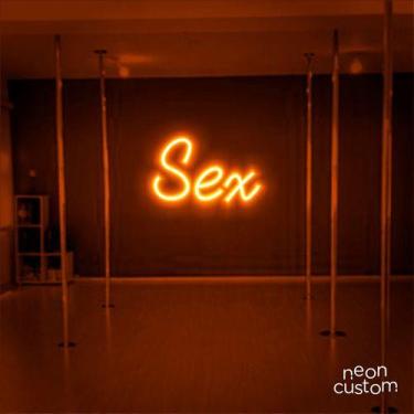 Imagem de luminaria letreiro Neon Led Sex  80x50 luminoso decoração p/ selfie - 