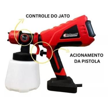 Imagem de Pistola De Pintura Elétrica Pulverizador 600W Bico Metal - Nakazaki