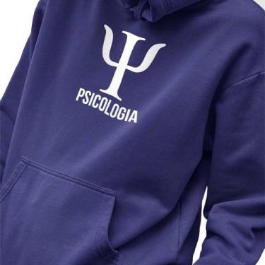 Imagem de Blusa Moletom Masculino Estampado Psicologia Simbolo em Algodão Fio 30