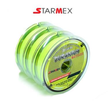 Imagem de Kit 3 Linhas Monofilamento Starmex Duranium 0.35mm 30lb/14,61kg (3x 10