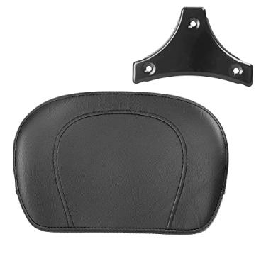 Imagem de SWESGI A almofada de encosto de passageiro preta Sissy Bar serve para Harley Davidson HD Touring modelo 1997-2022 (P/N 52300324, 52627-09, 54247-09, 52933-97b,52805-97B,52723-06,5230057,527,52230025 8)