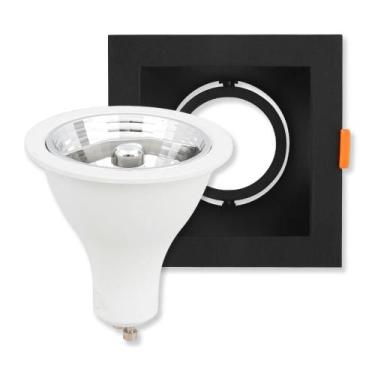 Imagem de Spot Embutir Antiofuscante Preto Lâmpada Dimerizável 4.8W - Gaya