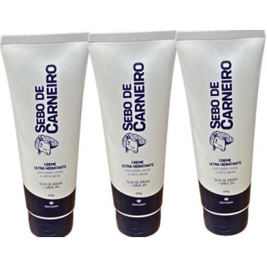 Imagem de CREME ULTRA HIDRATANTE SEBO DE CARNEIRO ARGAN +URÉIA 200gr DEMAZON KIT