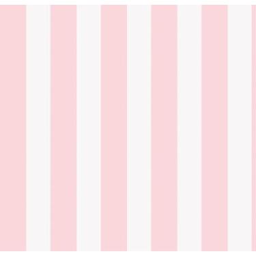 Imagem de Papel De Parede Adesivo Infantil Bebê Listrado Rosa - Banner Bani