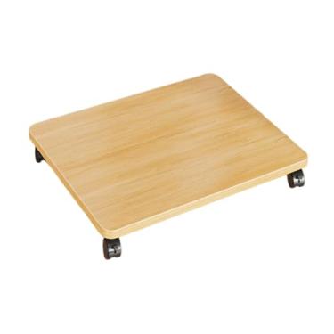 Imagem de Bothyi Caixa de Armazenamento Móvel Stand Stand Móvel Caixa de Armazenamento Bandeja de Bandeja Robusta com Rodas Rolantes para Sala de Gravação de Jogos, Cor de madeira