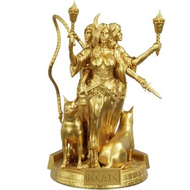 Imagem de Estátua Hecate - Deusa Tríplice - Versão Divina (Cor Ouro)