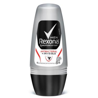 Imagem de Rexona men desodorante roll-on antibacterial + invisible com 50ML