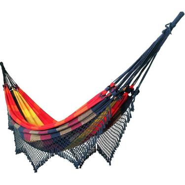 Imagem de Rede De Dormir Descanso Casal Super King Colorida Gigante