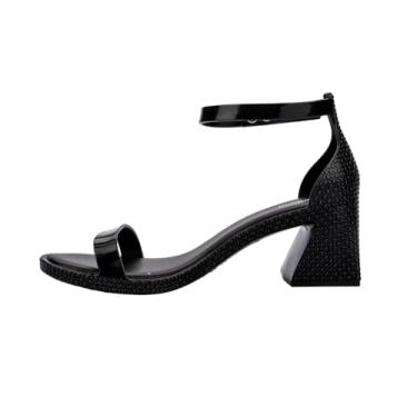 Imagem de Melissa Sapatos femininos de salto luxuoso, Preto metálico, 37