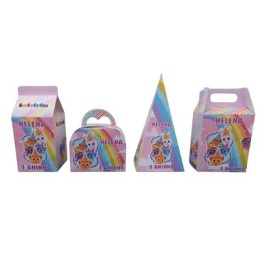 Imagem de Kit 32 Caixinhas Surpresa Bolofofos Rosa Lembrancinhas Aniversário