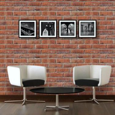 Imagem de Papel de Parede Tijolinho Rústico - Inove Papéis de Parede