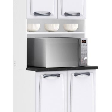 Imagem de Paneleiro Duplo em Aço 80cm 4 Portas Nicho para Forno New Premium Itatiaia Branco