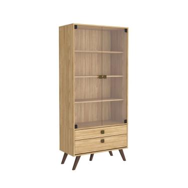 Imagem de Cristaleira 2 Portas 2 Gaveta Retrô Mel