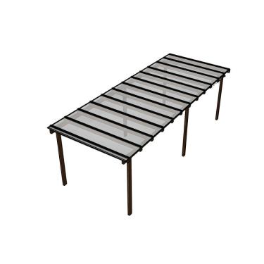 Imagem de Kit Policarbonato Cristal 4mm 8,00m X 3,00m - Perfis Naturais