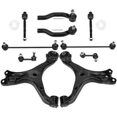 Imagem de DRIVESTAR Kit De Suspensão Com 10 Peças Braço Controle E Junta Esférica Inferior Dianteiro Esquerdo Direito, Para Honda Civic 2013-2015, Substituição Ms601101 Ms601100 K750126 K750125 Ev800906 Es800