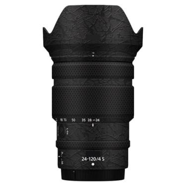 Imagem de Adesivo de lente de câmera antiarranhões para Nikon Z 24-120 mm F4S Capa protetora de película protetora para 24-120 4 (Splash Ultra Preto)