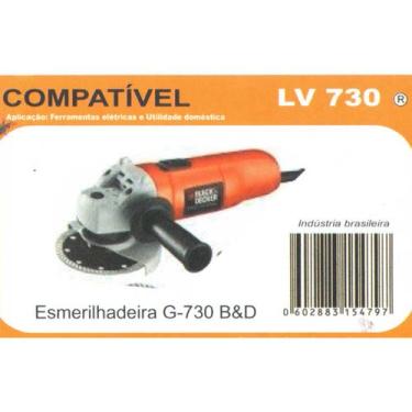 Imagem de Escova Carvão Esmerilhadeira Black &amp Decker G-730 Lv730 - LUVIC