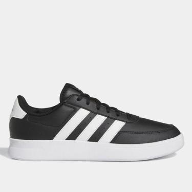 Imagem de Tênis Adidas Breaknet, Preto, Branco, 34