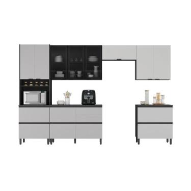 Imagem de Cozinha Completa Itatiaia Lumina 350cm em Madeira MDF - Moveis Itatiai