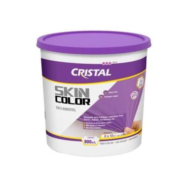 Imagem de Tinta Removível Decoração Fácil Aplicação 900ml Skin Color - Cristal, 