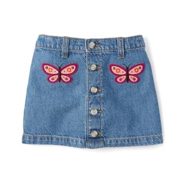 Imagem de Gymboree Saia jeans para meninas e crianças pequenas, Cambraia, 3 Anos
