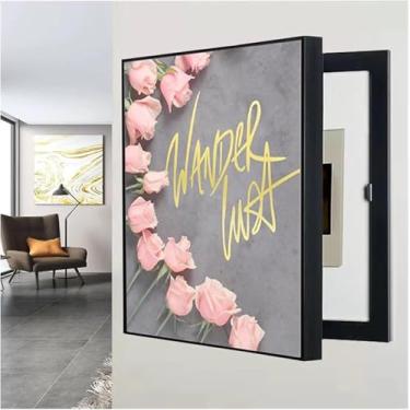 Imagem de Criativo Caixa Decoração Do Painel Elétrico Caixa Tampa Do Medidor Elétrico Interno Painel Elétrico Ocultar Pinturas Para Restaurante Sala De Estar Quarto, F, 45x55cm