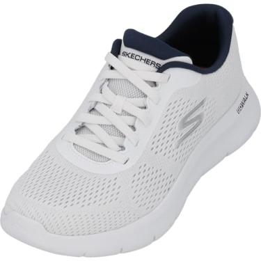 Imagem de Skechers Tênis masculino Go Walk Flex-Remark, Branco/Azul marinho, 39
